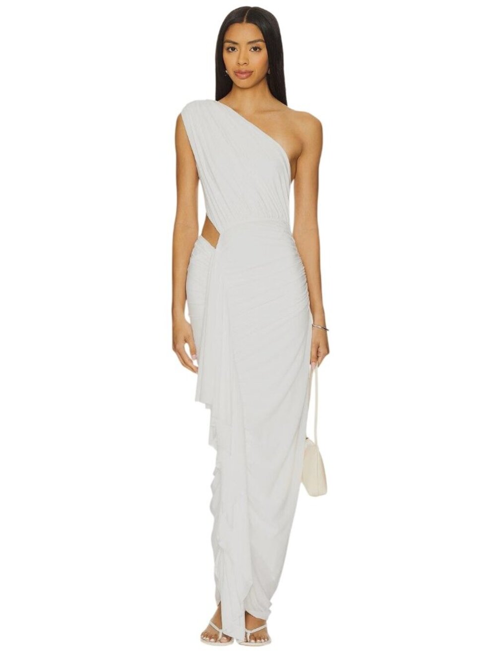 superdown Juliet Midi Dress in White Medium Womens Long Jersey Cocktail
